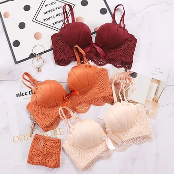 

2019 Summer New Fashion Design Women Sexy Lace No Trace Without Steel Ring Solid Color Bra Nursing Bottoming Comfort Underwear!