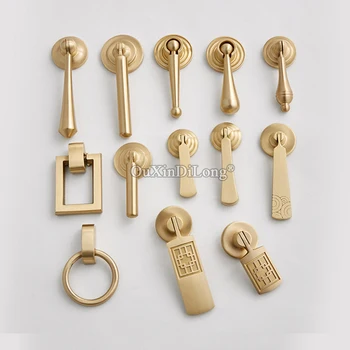 

Top Quality 20PCS European Solid Brass Cabinet Door Handles Cupboard Wardrobe Drawer Kitchen Wine Cabinet Pulls Handles & Knobs
