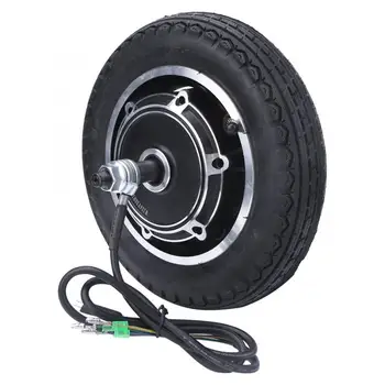 

Electric Scooter Hub Motor 10 Inch Brushless Gearless Wheel Hub Motor 24/36/48V 350W Scooter Tire Motor Replacement Accessory