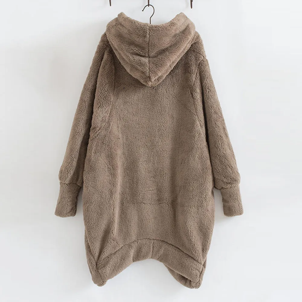 Женское бархатное пальто верхняя одежда повседневная толстовка с капюшоном