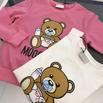 

Fashion Baby Girls and Boys Sweater Children Clothes Cartoon Bear Pattern Long Sleeve T-Shirt High Quality Kids Casual Tops