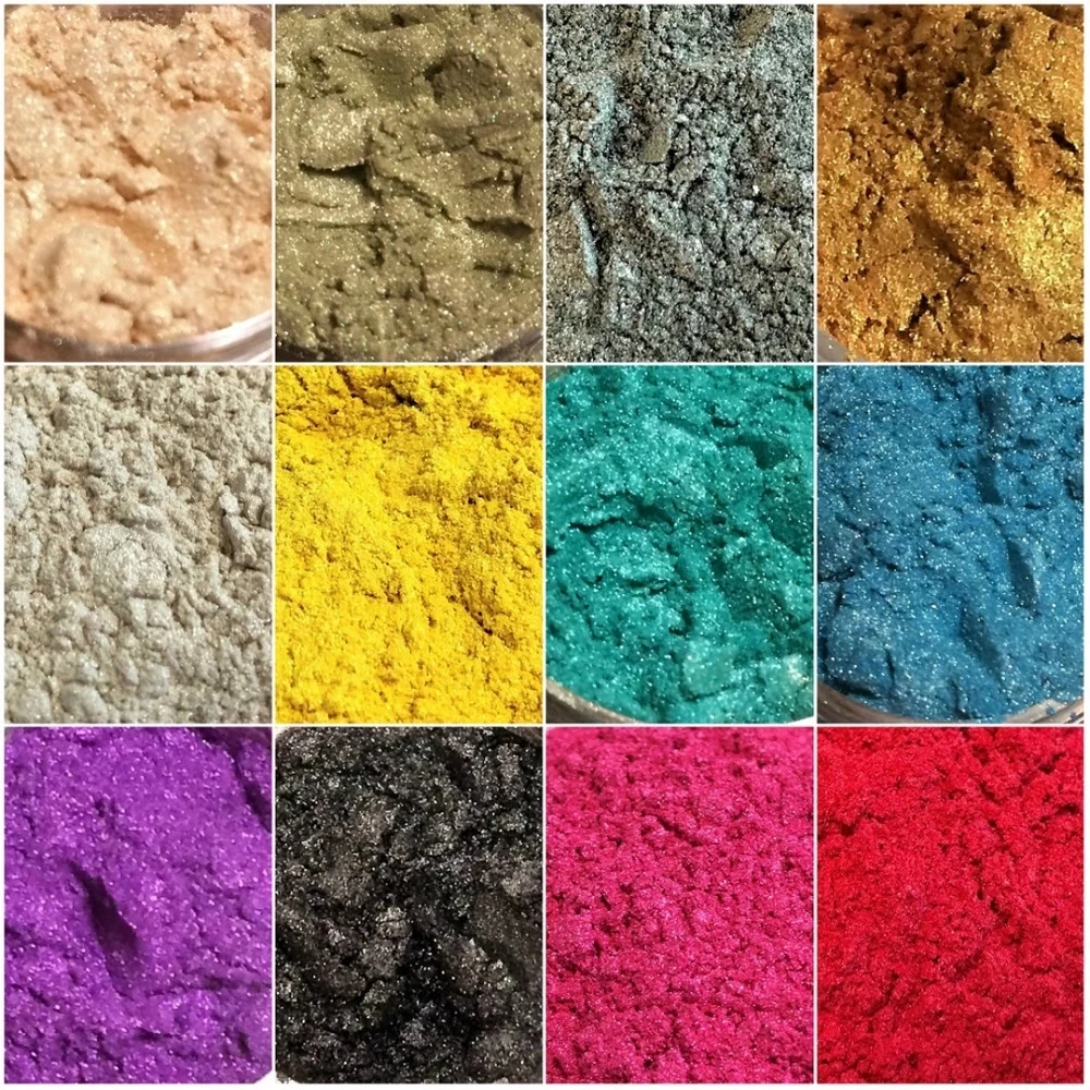 120 Colors Natural Mineral Mica Powder for DIY Soap Candle Dye Epoxy Resin Paint Colorant Makeup Eyeshadow Pearl Pigment mica powder