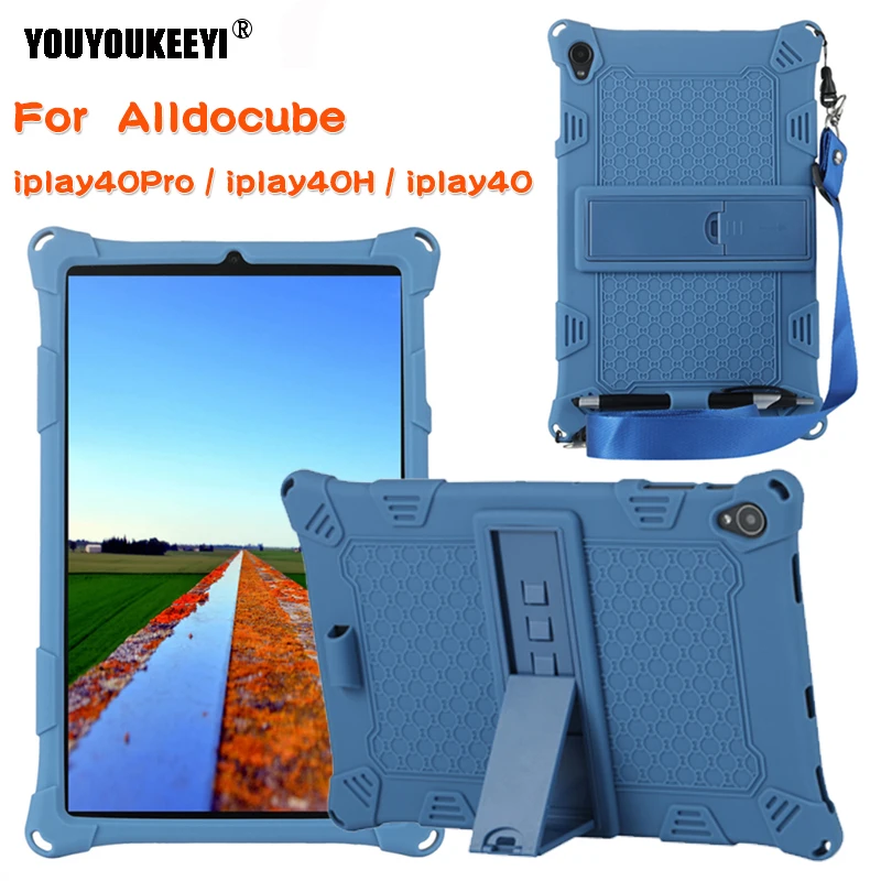 

Kids Safe Shockproof Silicon Cover For Alldocube iplay40Pro With Detachable Kickstand And Shoulder StraP Case For iplay40H/40