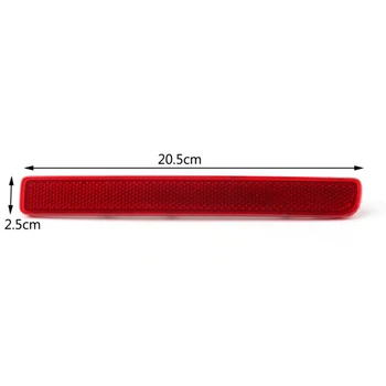 

Car Auto Red Right Rear Bumper Reflector 20.5x2.5cm Accessory For Land Rover LR3