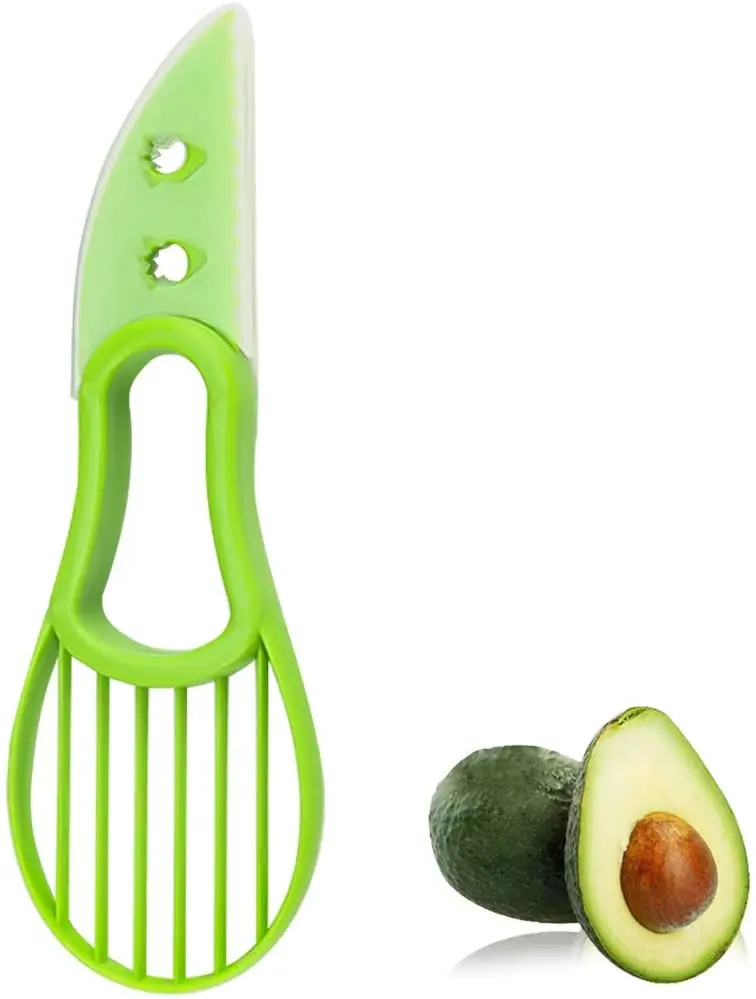 3 in 1 Avocado Slicer Food Grade Plastic Butter Slicer Convenient Shea Separator Safe Vegetable Tool Kitchen Gadget