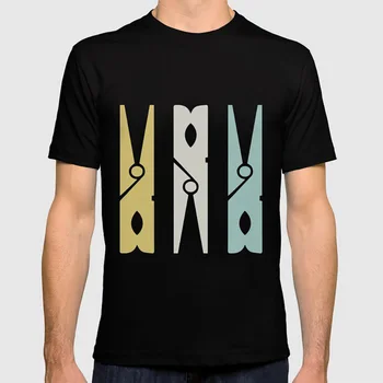 

Turquoise And Gold Clothespins T Shirt Humor Pop Surrealism Pop Art Vintage