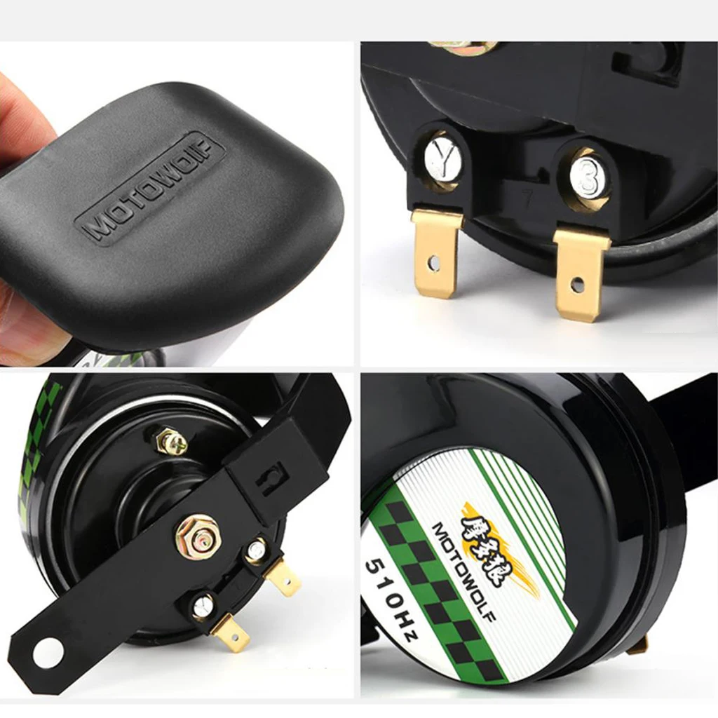 110dB Motorcycle Electric Escalation Snail Air Horn Universal