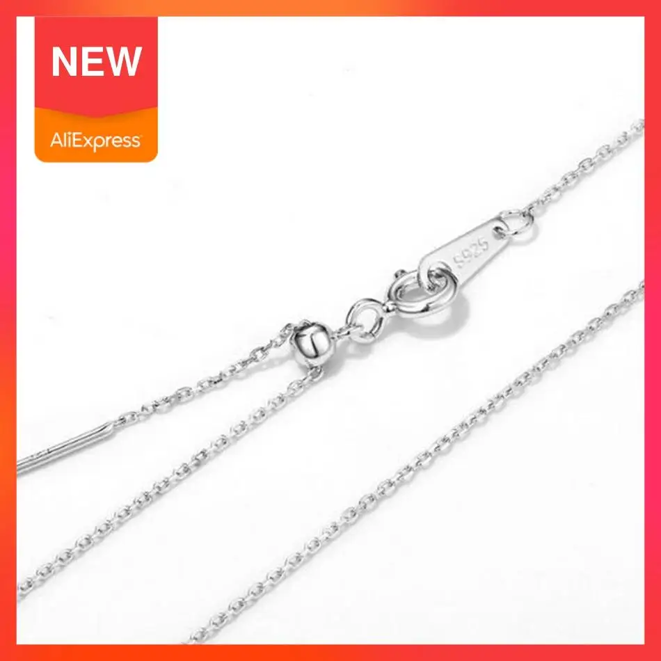 

ALLNOEL 925 Silver Cross Chain Adjustable Cross Chain Adjustable Silica Gel Bead With Chain 180MM