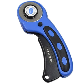 

45mm Blades Rotary Cutter with 5 Rotary Blades Manual Sewing Fabric Leather Cloth Cutting Machine Quilting Craft Tool