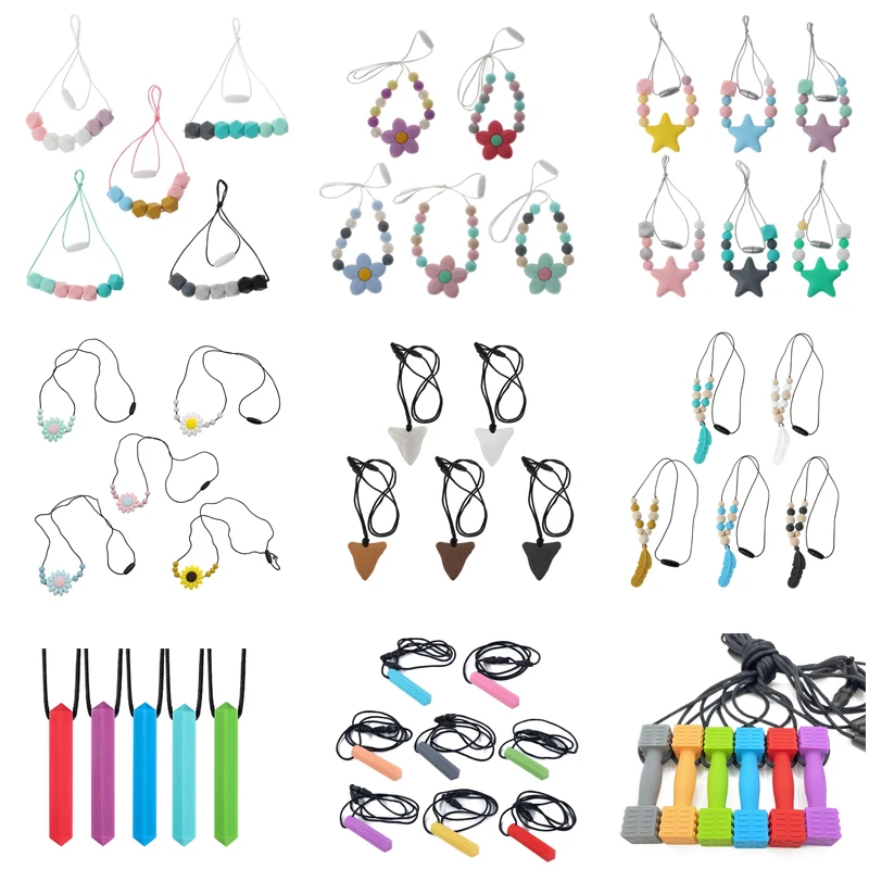 Baby Teether Bracelet Food Grade Silicone Chews Nurse Gift Toys Koala Teething Necklace pacifier clip with name DIY BABY custom teething toys silicone teething toys baby teething toys silicone beads silicone teether silicone teething beads pacifier clips silicone jewelry accessories