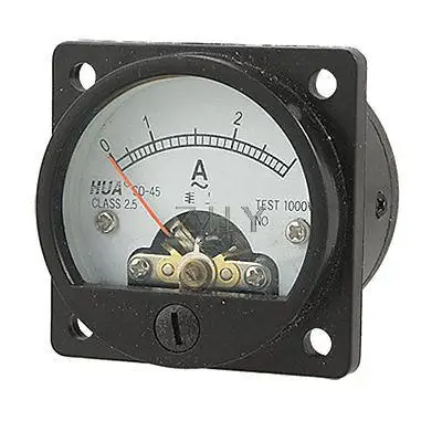 

AC 0-3A Round Analog Panel Meter Current Measuring Ammeter Gauge Black