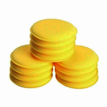 

12PCS New Car Waxing Polish Foam Sponge Wax Applicator Cleaning Detailing Pads Soft, Easy To Scrub And Without Crumbs