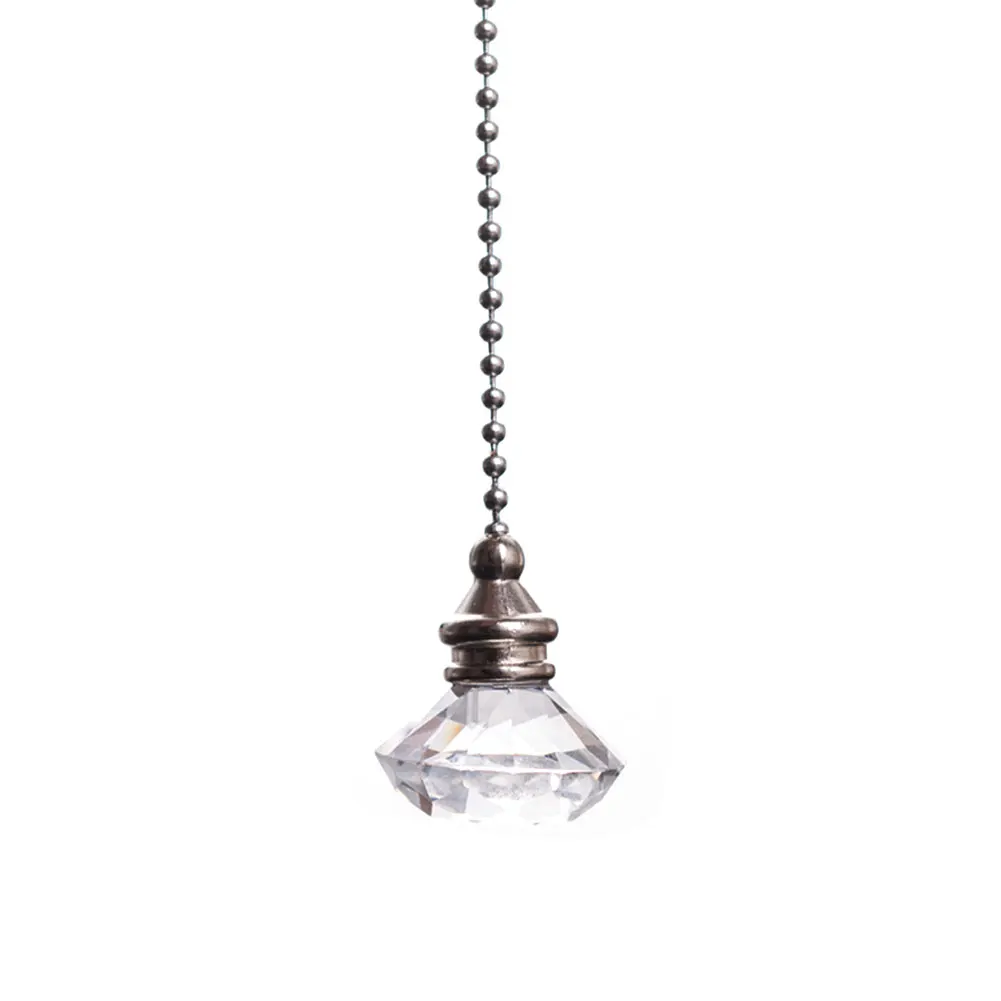 Стильный удлиненный Настольный светильник, подвесной светильник для домашнего декора, висячая цепочка, прозрачный Свадебный потолочный вентилятор, портативный ослепительный кристалл