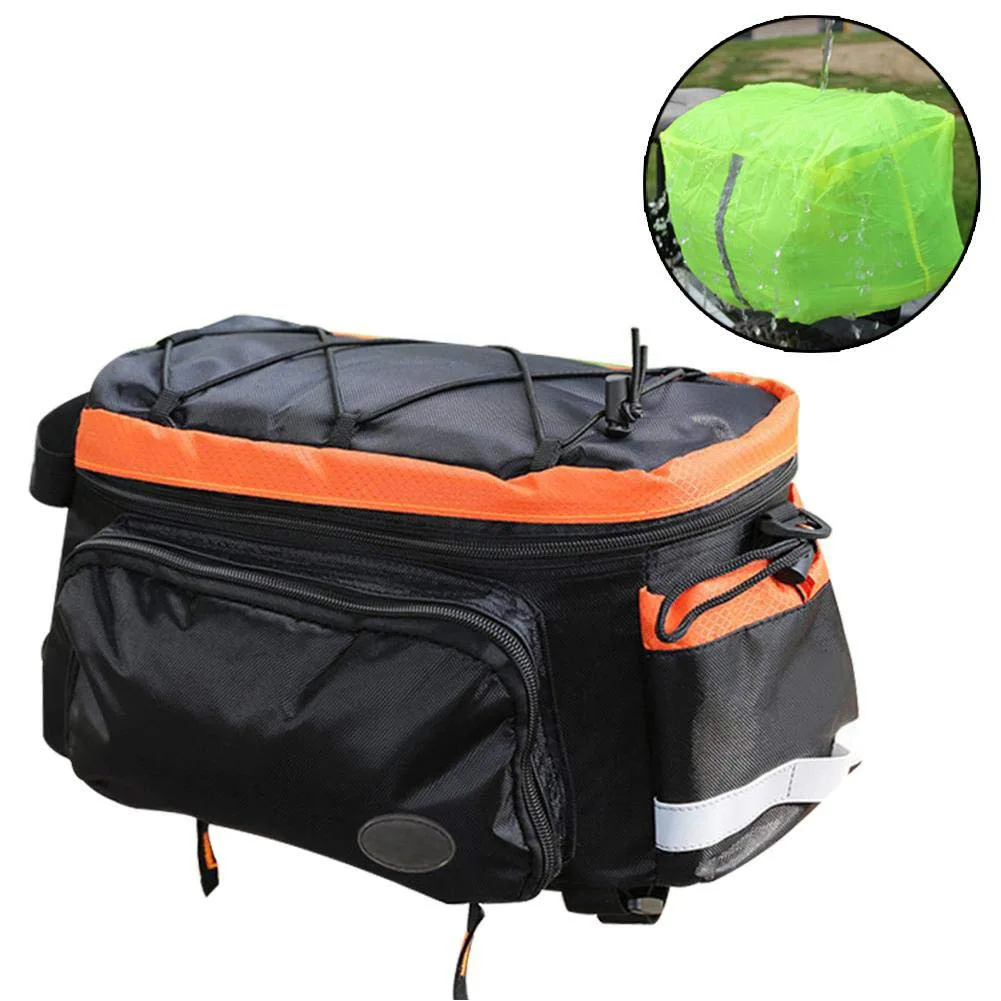 Багаж для хранения Pannier для наружного велоспорта, задняя стойка для кемпинга, велосипедная переноска, регулируемая легкая велосипедная сумка для багажника, водонепроницаемая