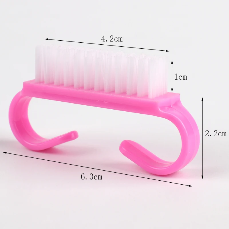 10Pcs Plastic Nail Cleaning Brush Soft Remover Dust Cleaner Acrylic Small Angle Colorful Brushes For Nail Manicure Tools 5