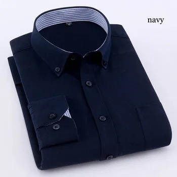 

Zogaa 6 Colors 2019 Spring Men Long Sleeve Casual Cotton Turn Down Collar Elastic Fit Business Office Wear Solid Shirt Hot Sale