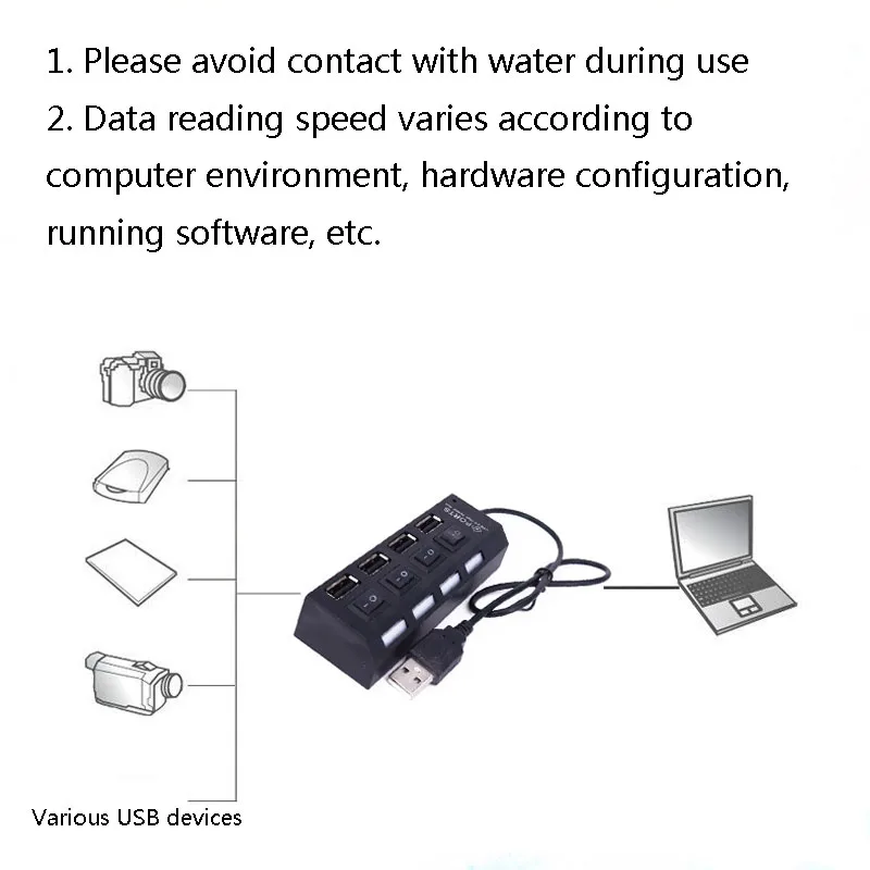 4-портовый независимый переключатель usb-хаб с подзарядкой от USB разветвитель usb c концентратор для macbook pro Ноутбук Тип c концентратор Мульти usb 2,0