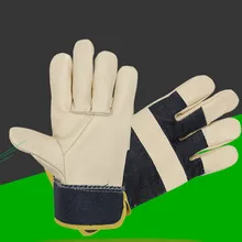 Короткие головы слой коровьей сварочные перчатки сварщик сварочные защитные перчатки Теплоизоляция прочные перчатки для защиты труда