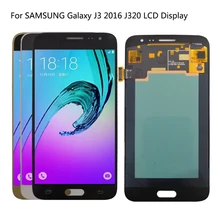 AMOLED для samsung Galaxy J3 J320 ЖК-дисплей сенсорный экран для samsung J320 J320FN экран ЖК-дигитайзер дисплей