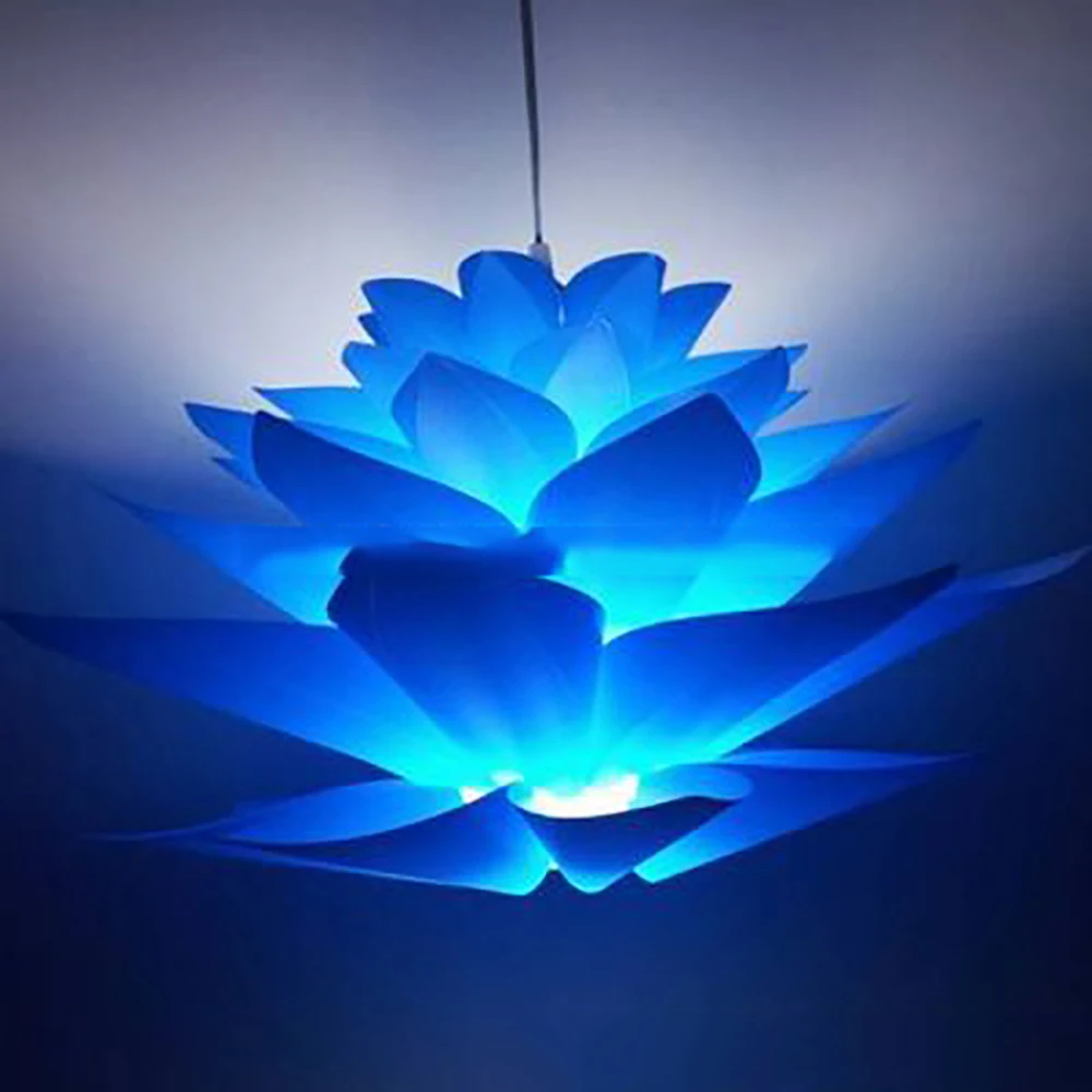 Лотос люстра с абажуром DIY цветок лотоса шестислойный абажур романтическая комната кулон бар отеля освещение покрытие Декор