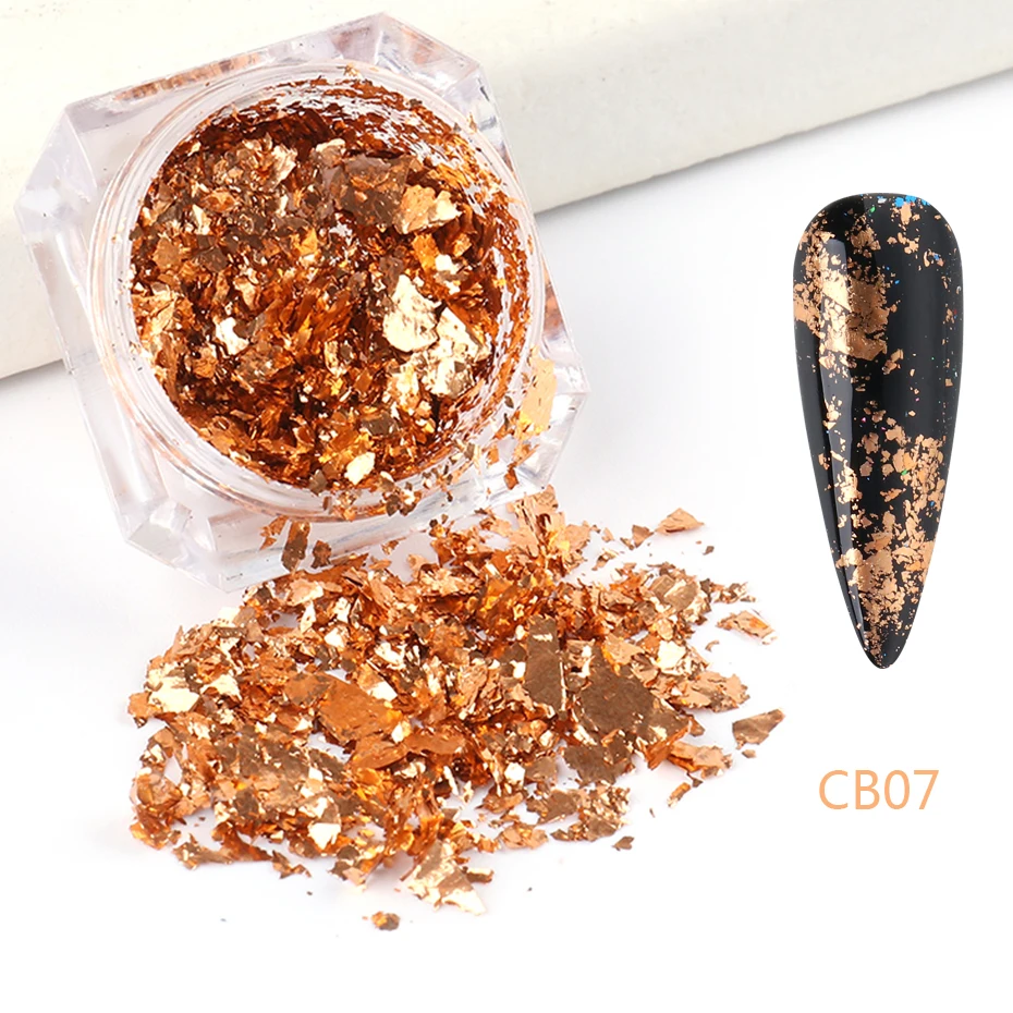 Holographic Glitter Nail Art Foils FBCB01-08