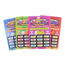 Jouet éducatif pour enfant, 12 pièces/ensemble, nouveau jouet doux magique pour bébé, dessin animé dinosaure, jouets de bain, capsule de croissance, 1 ensemble