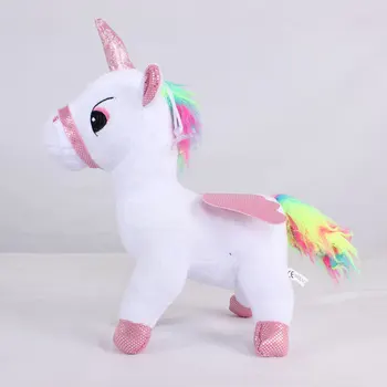 

25cm soft unicorn plush toy stuffed animals accompany toy playmate doll PP cotton kitds toys Christmas birthday gifts