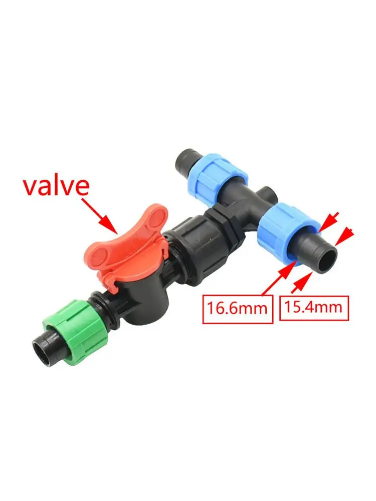 Details about   Tee 16mm 1/2" 10 Pcs Hose Connector 3-way Garden irrigation Water Splitter Agric