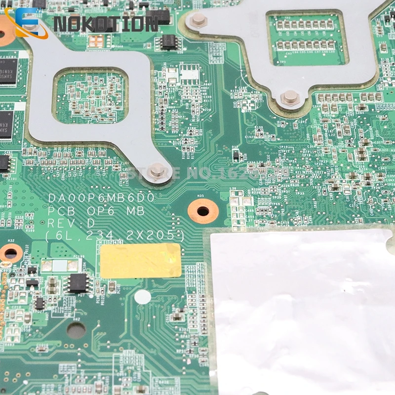 NOKOTION DA00P6MB6D0 517837-001 для hp Presario CQ61 G61 материнская плата для ноутбука DDR2 G105M GPU PGA478 Бесплатный процессор