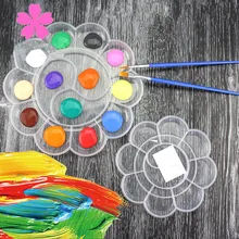 Пластиковый поддон для краски, акварельная палитра, рисование, искусство, альтернатива, инструмент для рисования, палитра для пигментов, ребенок, сделай сам, граффити, раскраска