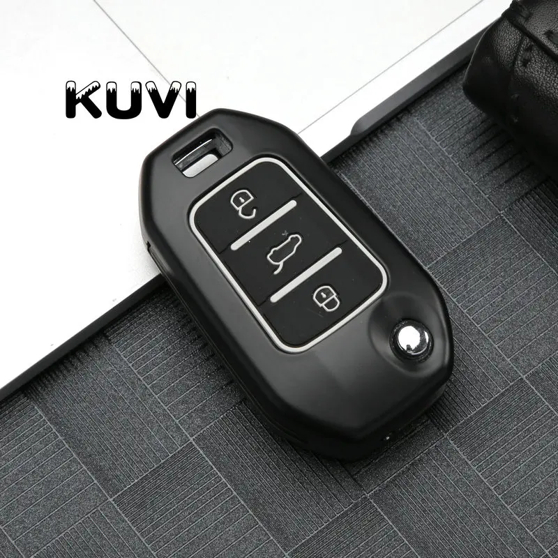Цинковый брелок для автомобильных ключей, чехол для ключей для Citroen C4 кактус C5 C3 C4L peugeot 508 301 2008 3008 408 Сумка-Футляр для ключей Автомобильный держатель для укладки