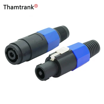 

5Sets/10pcs 4 Pin NL4FC Speakonnector Male Plug+Female Panel Mount Speaker Power Plug for Loudspeaker Amplifier Cable Connector