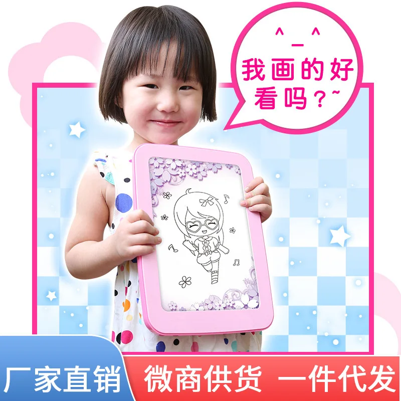 

Toys Children Creative DIY Drawing Board Graphics Tablet Children Early Childhood Educational Painting Set 3-6 a Year of Age Gif
