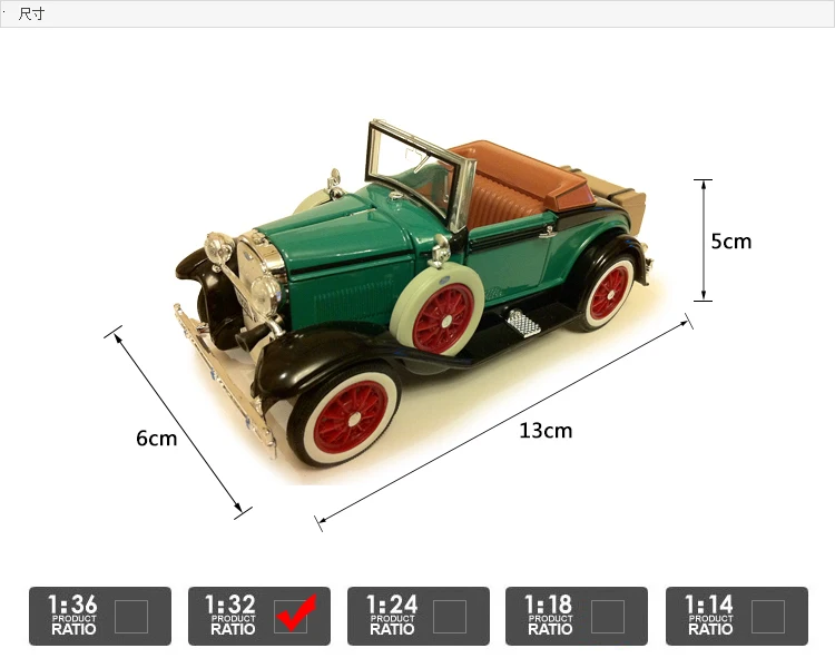 Редкий 1/32 специальный литой металл 1929 Ford Модель Домашняя Коллекция дисплея