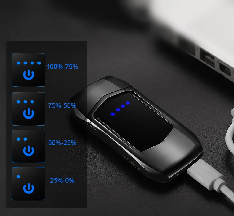 USB Зажигалка Rechargeble прикуриватель с игровым экраном narguile Автомобильная форма отпечатков пальцев курительная электрическая зажигалка для сигарет