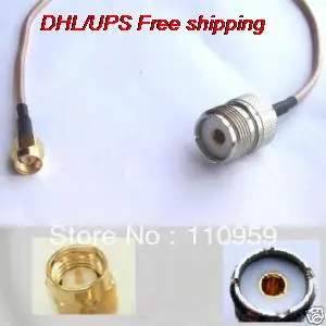 DHL/EMS Горячая 100 шт. разъем UHF SO239 SMA Мужской прямой RG316 Pigtail-A2