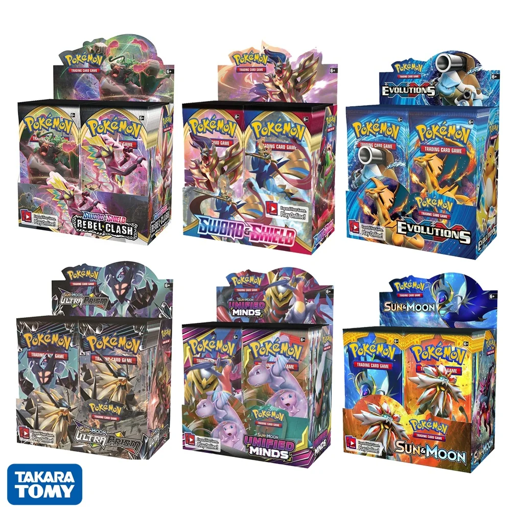 Details about   324Pcs/Box Pokemon Cards Sword&Shield Sun&Moon XY All Latest Versions 36 Pack 