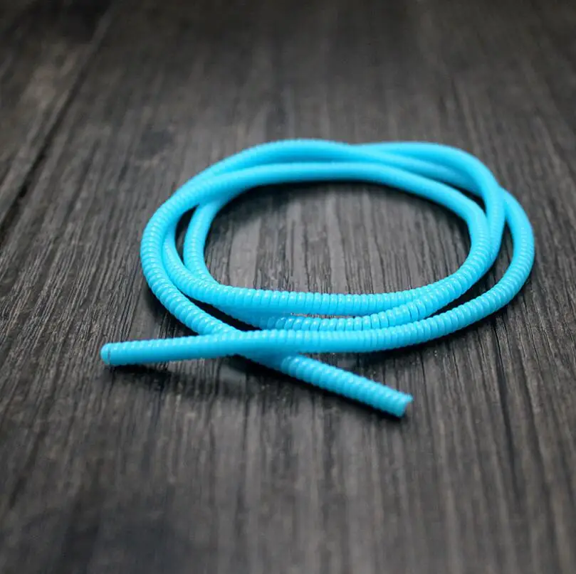 1000 stks/partij Lente Oplaadkabel Protector Touw 60CM Spiraal Kabel Protector Wrap Kabelhaspel Voor Mobiele Telefoon