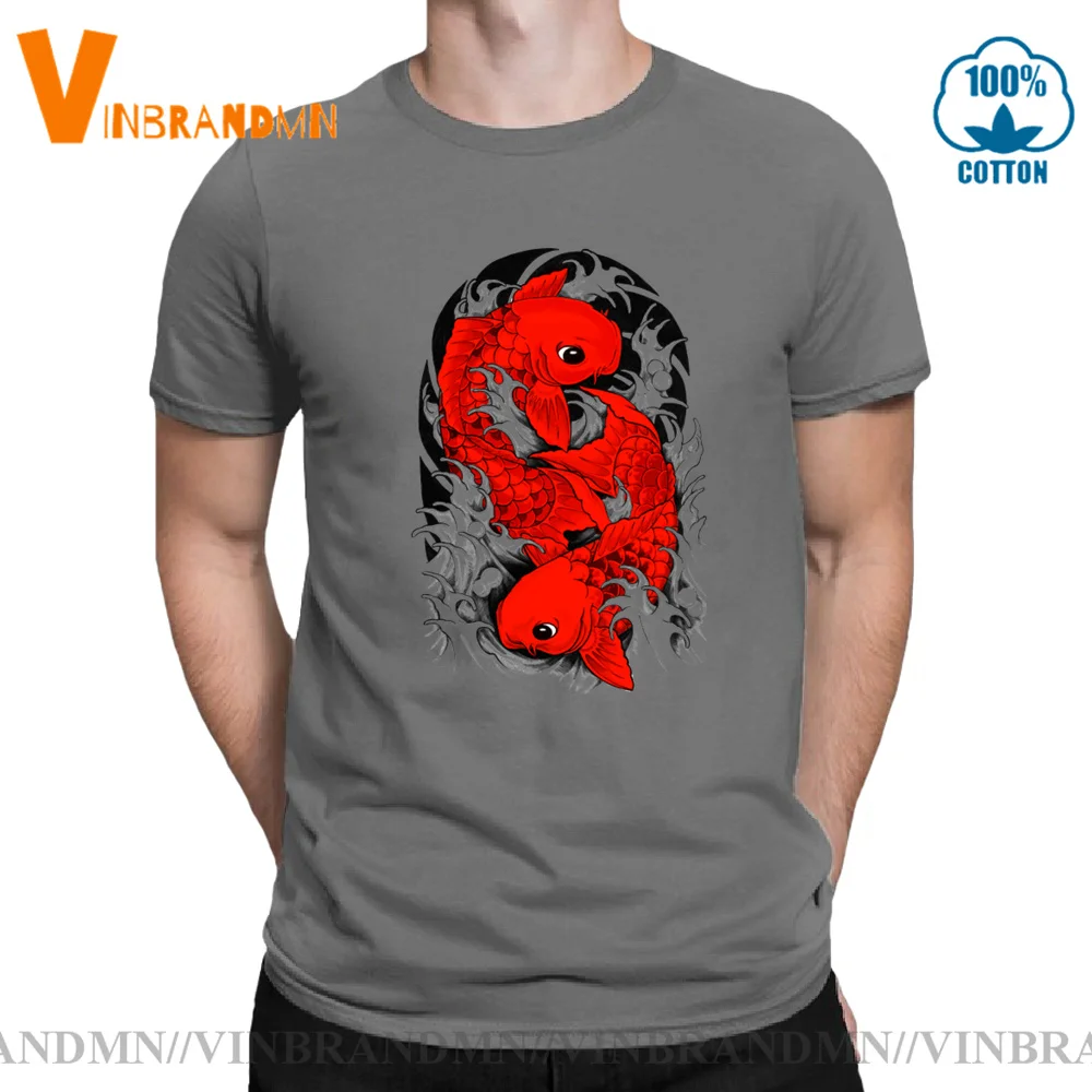 Elegante Koi Fish Donna Magliette Mujer Camisetas Stile Giapponese Koi Carp Fish T-Shirt Per Donna 2020 New Fashion Vestidos Vendita Calda