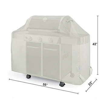 

Grill Covers With Sundries Bag Portable Grill Cover For Outdoor Dust Proof Rainproof Beige HOT