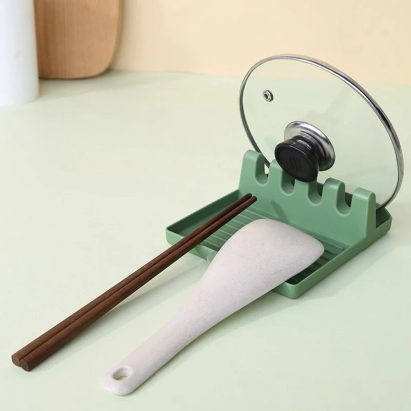 

Multifunction Kitchen Tableware Storage Pad Spatula Shelf Spoon Rest Holder Utensil Organizer Spatula Holder Pot Lid Rack