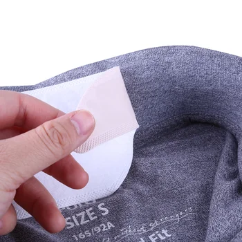 

10/100Pcs Collar Sweat Pads Boat Shape Collar Grime Collar Protector Disposable Self- adhesive Neck Liner Pads for your honey