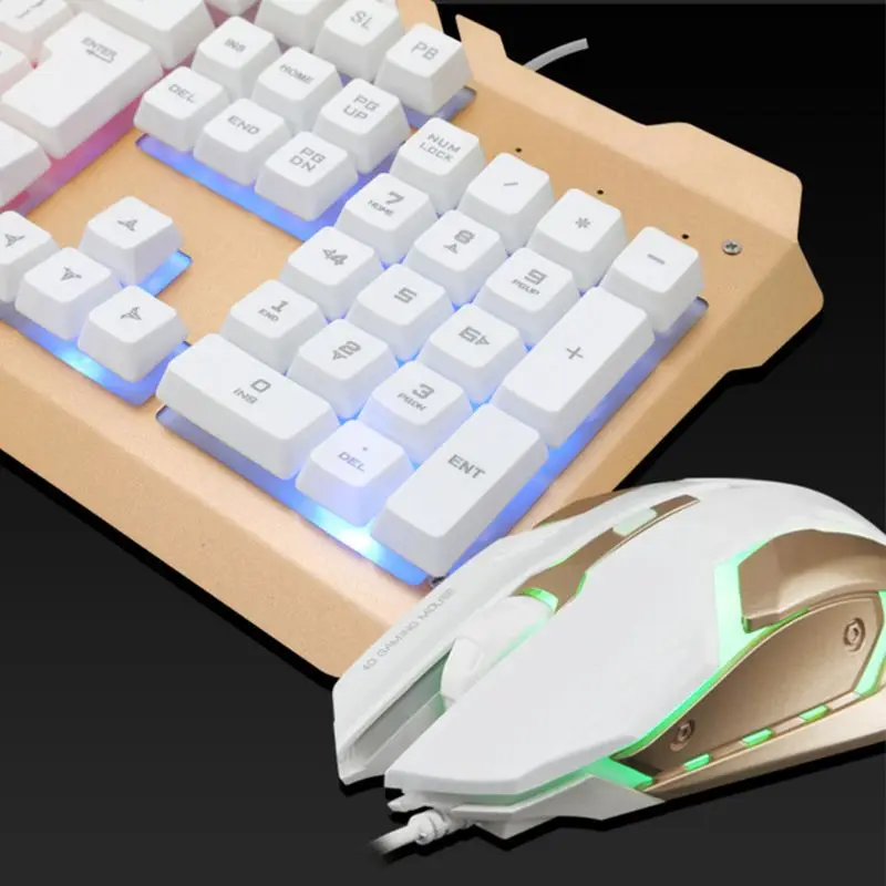 Светодиодный светильник Подсветка Gaming Keyboard и проводной Мышь комбинированный