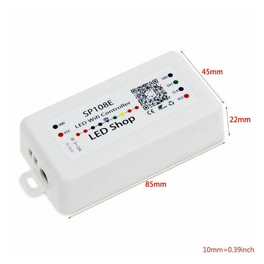 SP108E 2048 пикселей смартфон RGB полоса WS2811 WS2812B DC5-24V регулируемый светодиодный контроллер DIY аксессуары волшебный диммер wifi