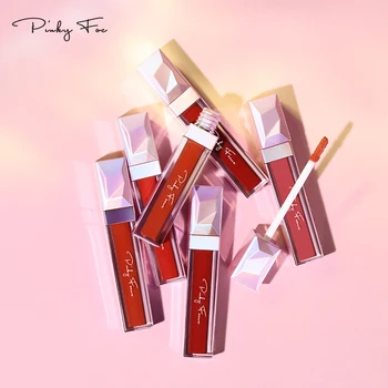 

Pinkyfocus velvet matte lip gloss big volume size air cushion cream long lasting waterproof silky smooth liquid lipstick PD120
