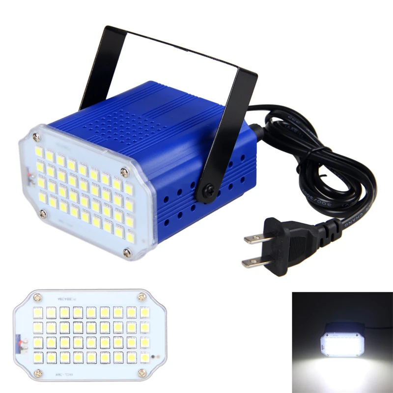 

100-240V 20W LED White Color Light Strobe Light for Mini Stage Light DJ Strobe Flash Club Party Disco Bar KTV