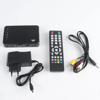 

Mini Portable Full HD 1920x1080 HDMI VGA AV USB Hard Disk U Disk Player Multimedia Player H7 For Home Car Office