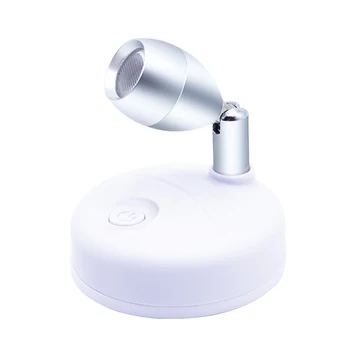 

2pcs/pack Showcase Wardrobe LED Spotlight Cupboard Dimmable Under Cabinet Indoor Remote Control RGB Wireless Rotatable 13 Colors