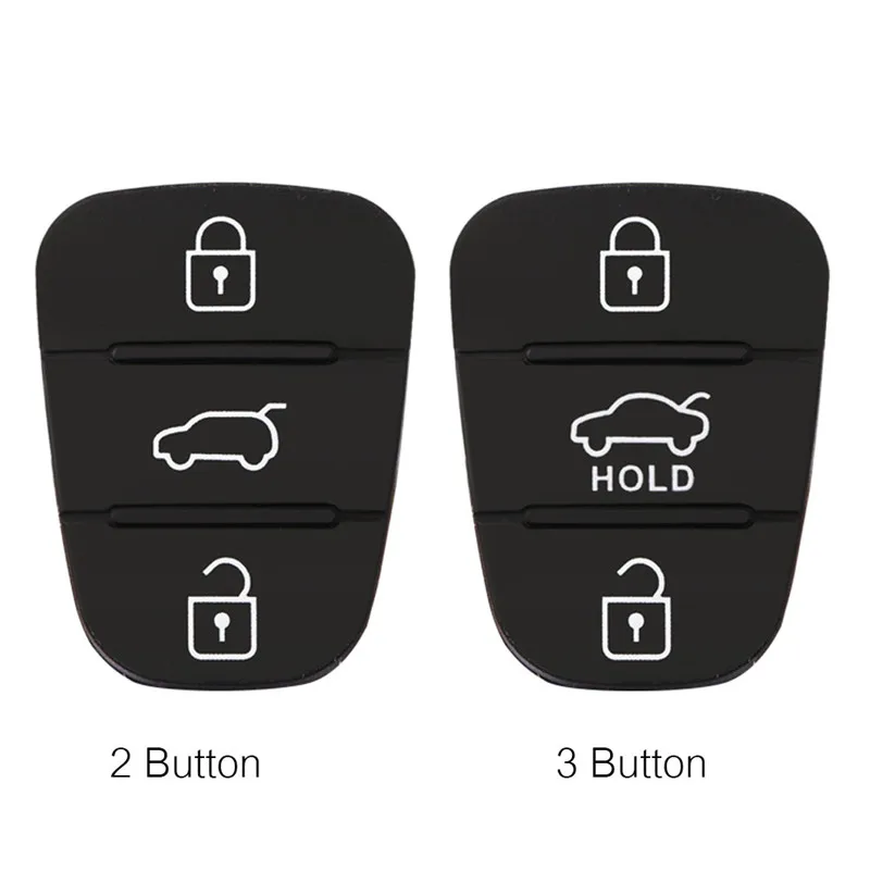 Rubber Button Pad Car Key Shell Replacement Fit For Kia Rio Ceed Flip Remote Hyundai Solaris Accent Tucson l10 l20 l30 #292109 | Автомобили