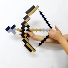 Minecraft – jeu de Pixel de minage Steve, nouveau modèle de jouets créatifs arc et flèche Alxe, cadeaux d'anniversaire et de noël pour enfants